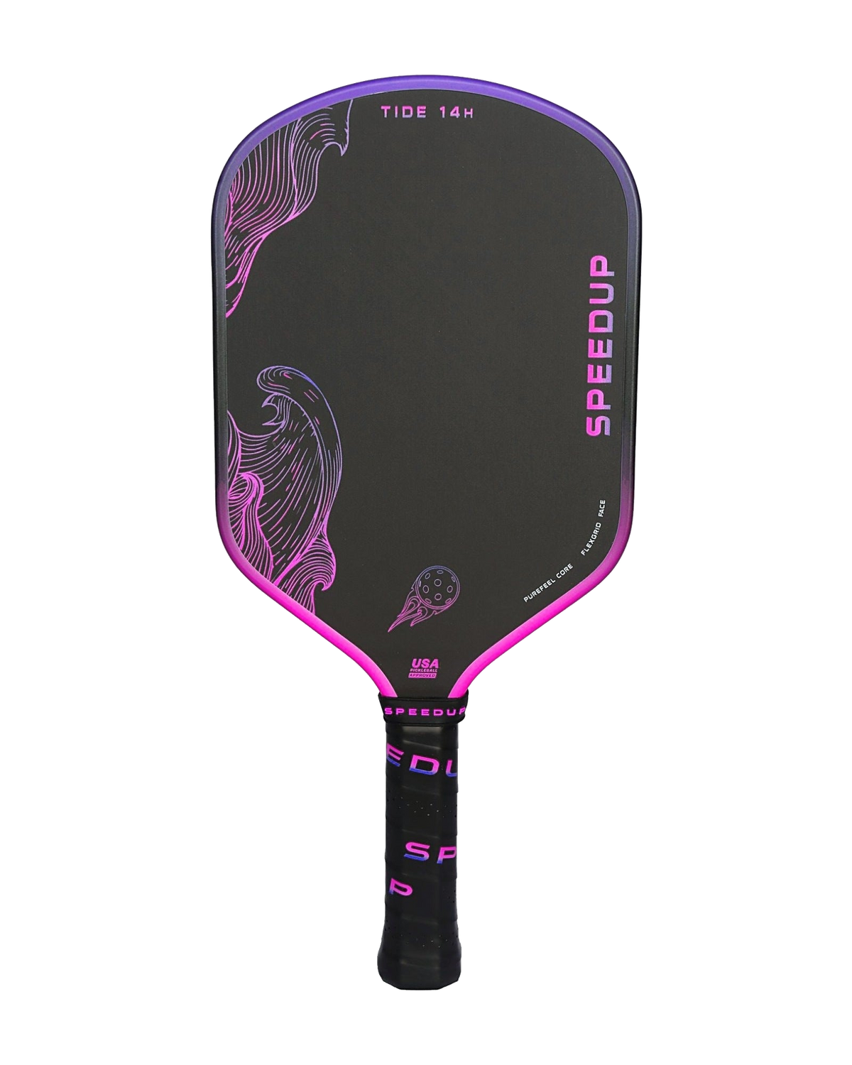Speedup Tide 14H Hybrid, Dusk colorway (pink / purple), front