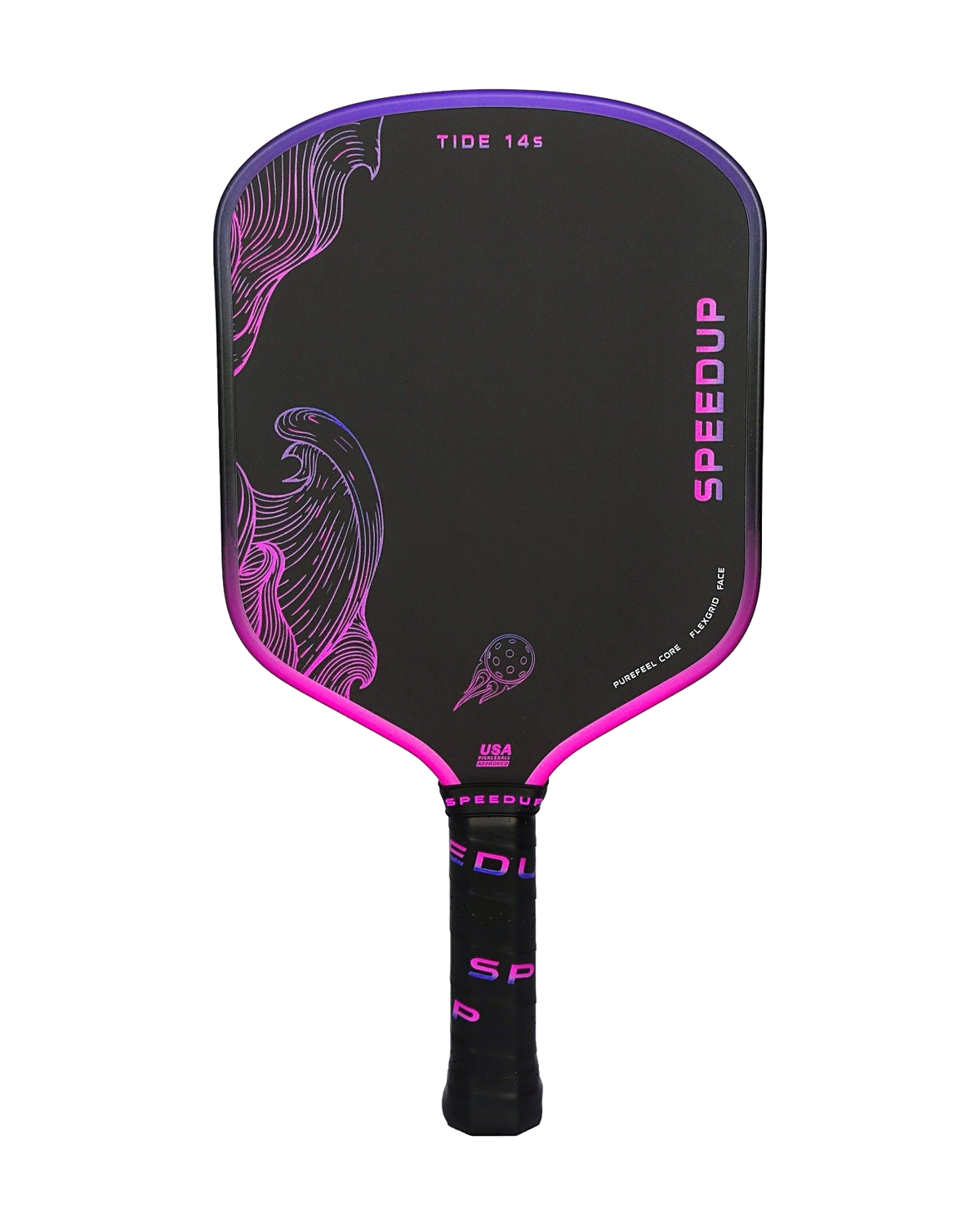 Speedup Tide 14S Widebody, Dusk colorway (pink / purple), front